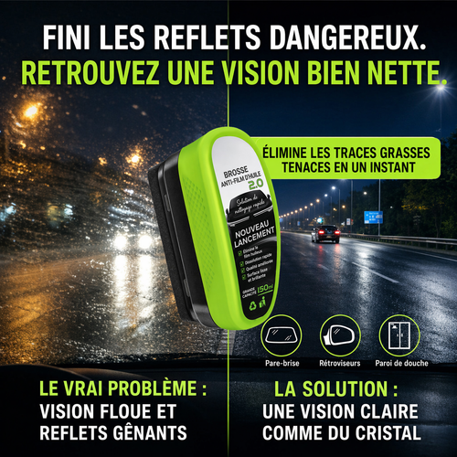 KUBOZN® Nettoyant multi-surfaces pour vitres — Élimine le film gras et redonne instantanément de la clarté