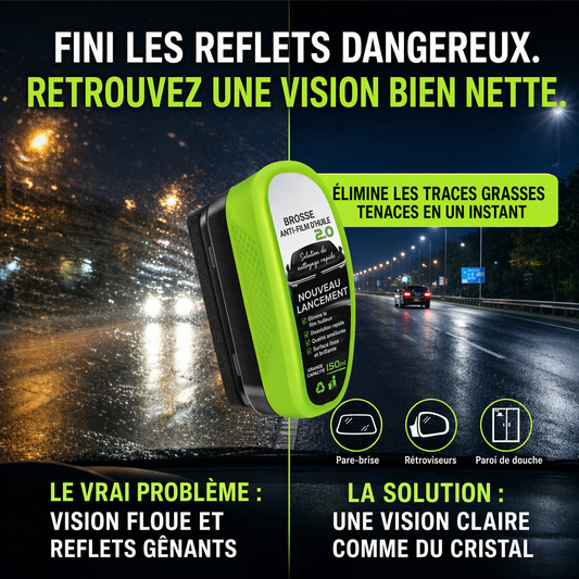 KUBOZN® Nettoyant multi-surfaces pour vitres — Élimine le film gras et redonne instantanément de la clarté