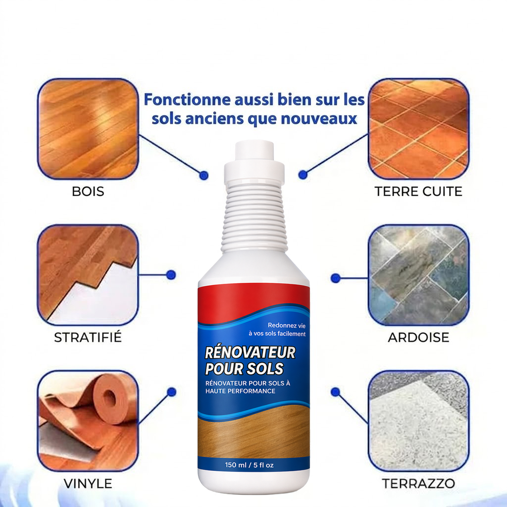 KUBOZN® Floor Restorer – Fast-drying, non-toxic shine. ✨🇫