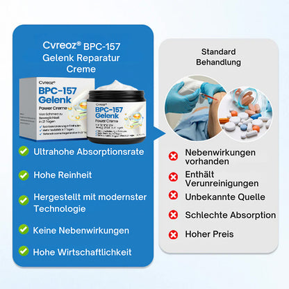 Cvreoz® BPC-157 Gelenkcreme – Schnelle Schmerzlinderung & nachhaltige Regeneration