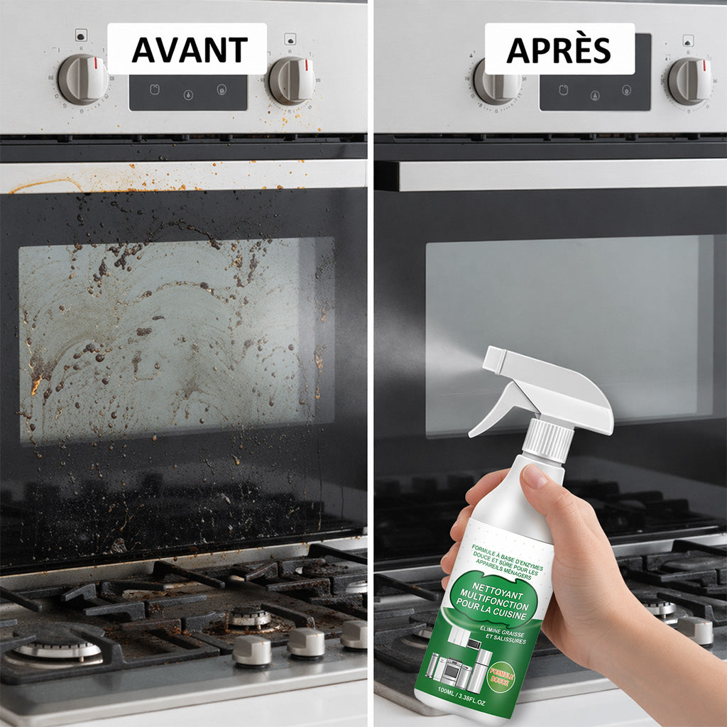 KUBOZN® Nettoyant moussant enzymatique multi-usages, polyvalent – Cuisine et Maison