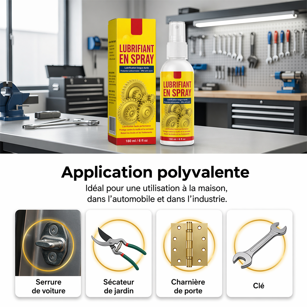 🔥Spray antirouille et lubrifiant multi-usages