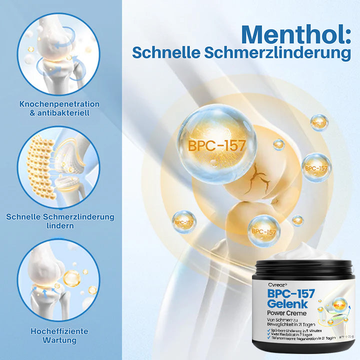 Cvreoz® BPC-157 Gelenkcreme – Schnelle Schmerzlinderung & nachhaltige Regeneration