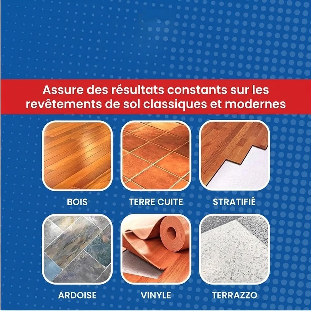 KUBOZN® Floor Restorer – Fast-drying, non-toxic shine. ✨🇫