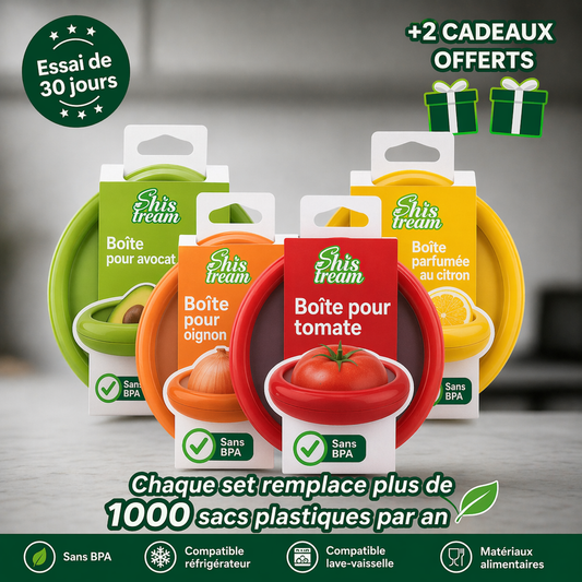 Capsules extensibles en silicone🍅🥑 Gardez vos fruits et légumes frais avec ces dosettes extensibles !
