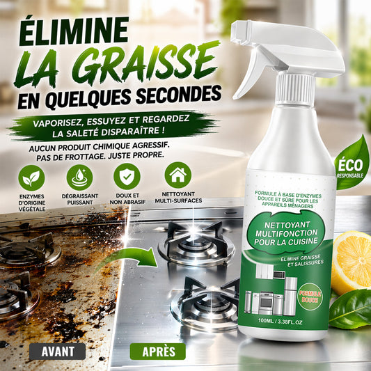 KUBOZN® Nettoyant moussant enzymatique multi-usages, polyvalent – Cuisine et Maison
