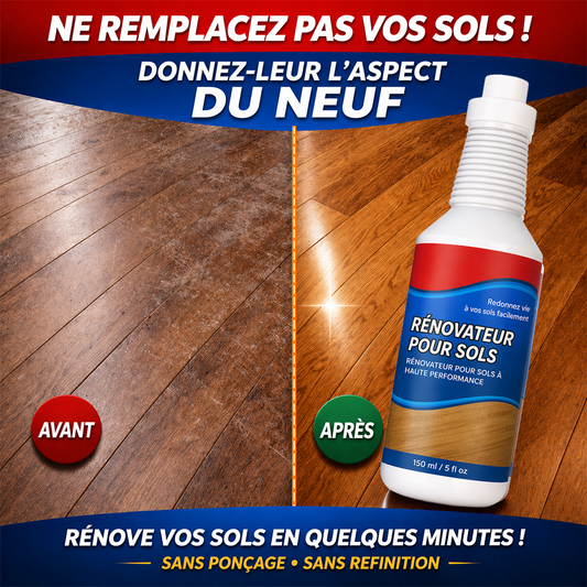KUBOZN® Floor Restorer – Fast-drying, non-toxic shine. ✨🇫