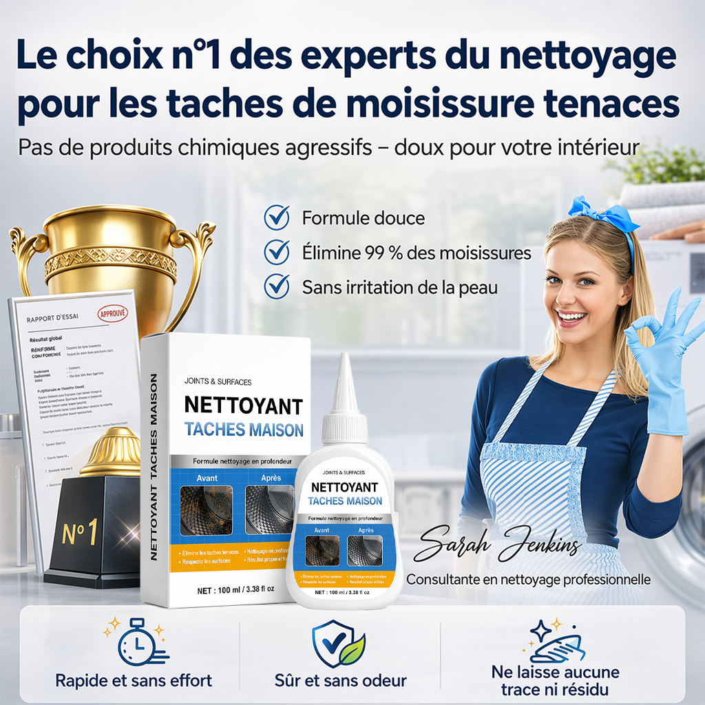 KUBOZN® Gel anti-moisissure – Éliminez rapidement la moisissure noire sans frotter