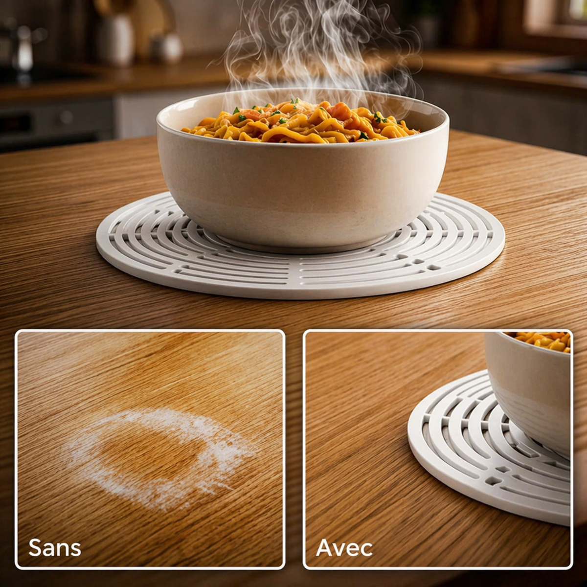 KUBOZN® Nettoyant moussant enzymatique multi-usages, polyvalent – Cuisine et Maison (Offer) 2-in-1 Zero-KUBOZN® Silicone Mesh Bag & Heat-Resistant Trivet Mat for Hot Bowls