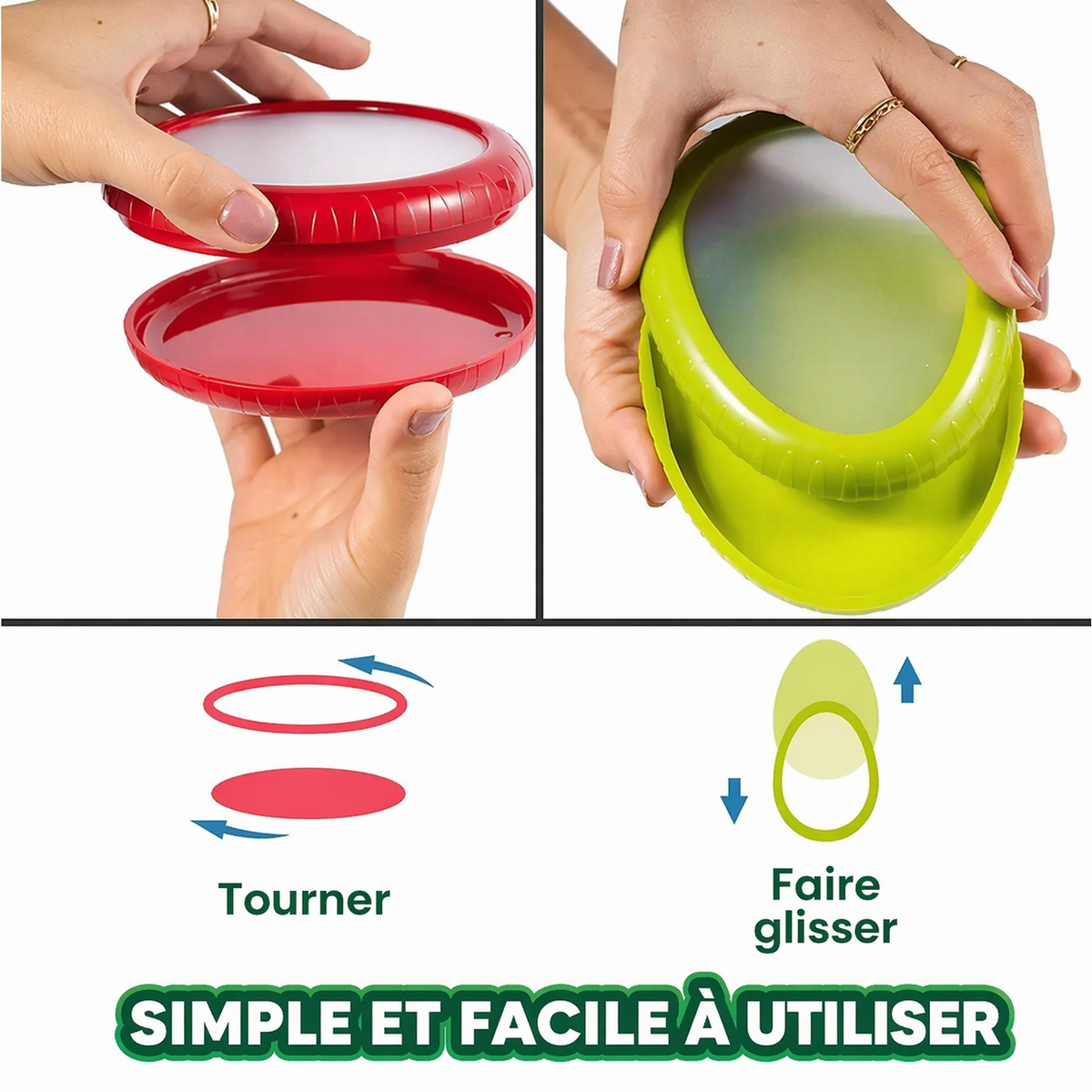 Capsules extensibles en silicone🍅🥑 Gardez vos fruits et légumes frais avec ces dosettes extensibles !