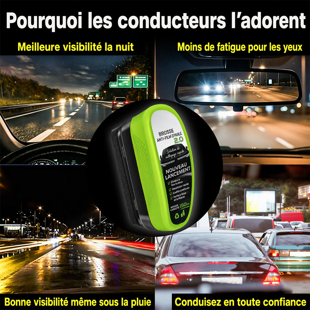 KUBOZN® Nettoyant multi-surfaces pour vitres — Élimine le film gras et redonne instantanément de la clarté